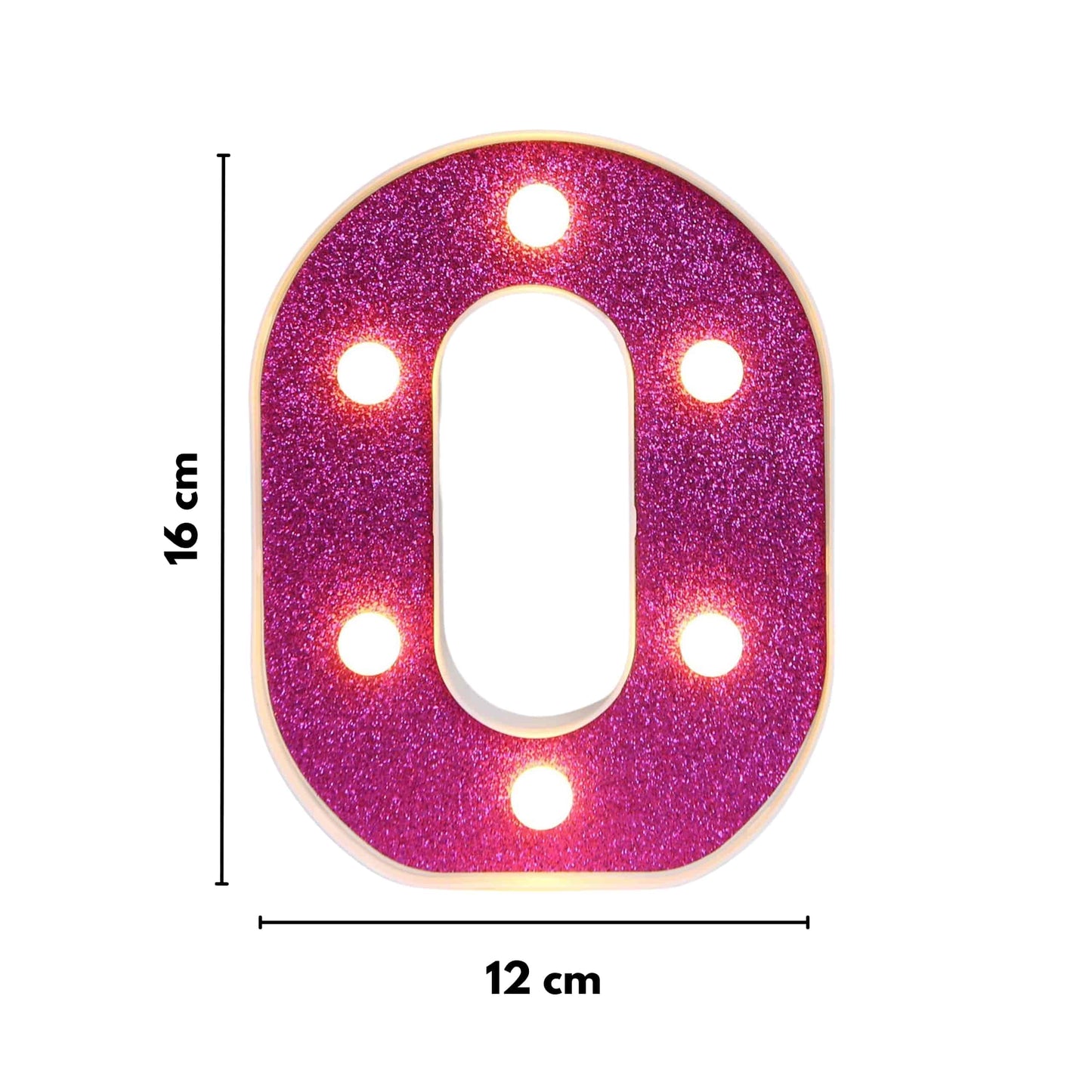 GlimmerGlow™ – Letras LED Decorativas con Purpurina Rosa y Luz Cálida