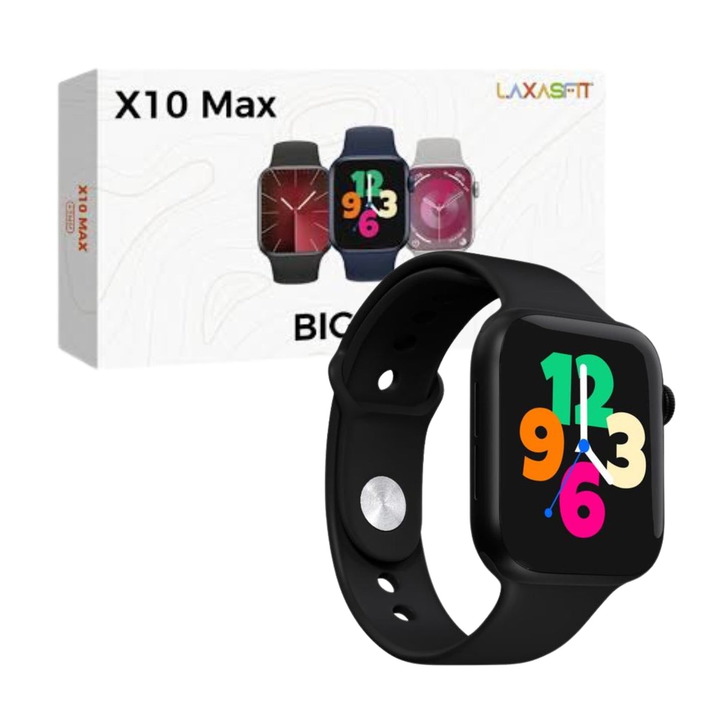 Smartwatch X10 Max con pantalla AMOLED 1,85″ activa y marco metálico elegante