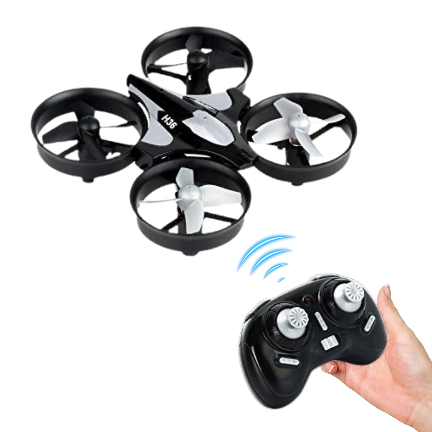 Mini dron plegable con giroscopio 6 ejes y luces LED de estado
