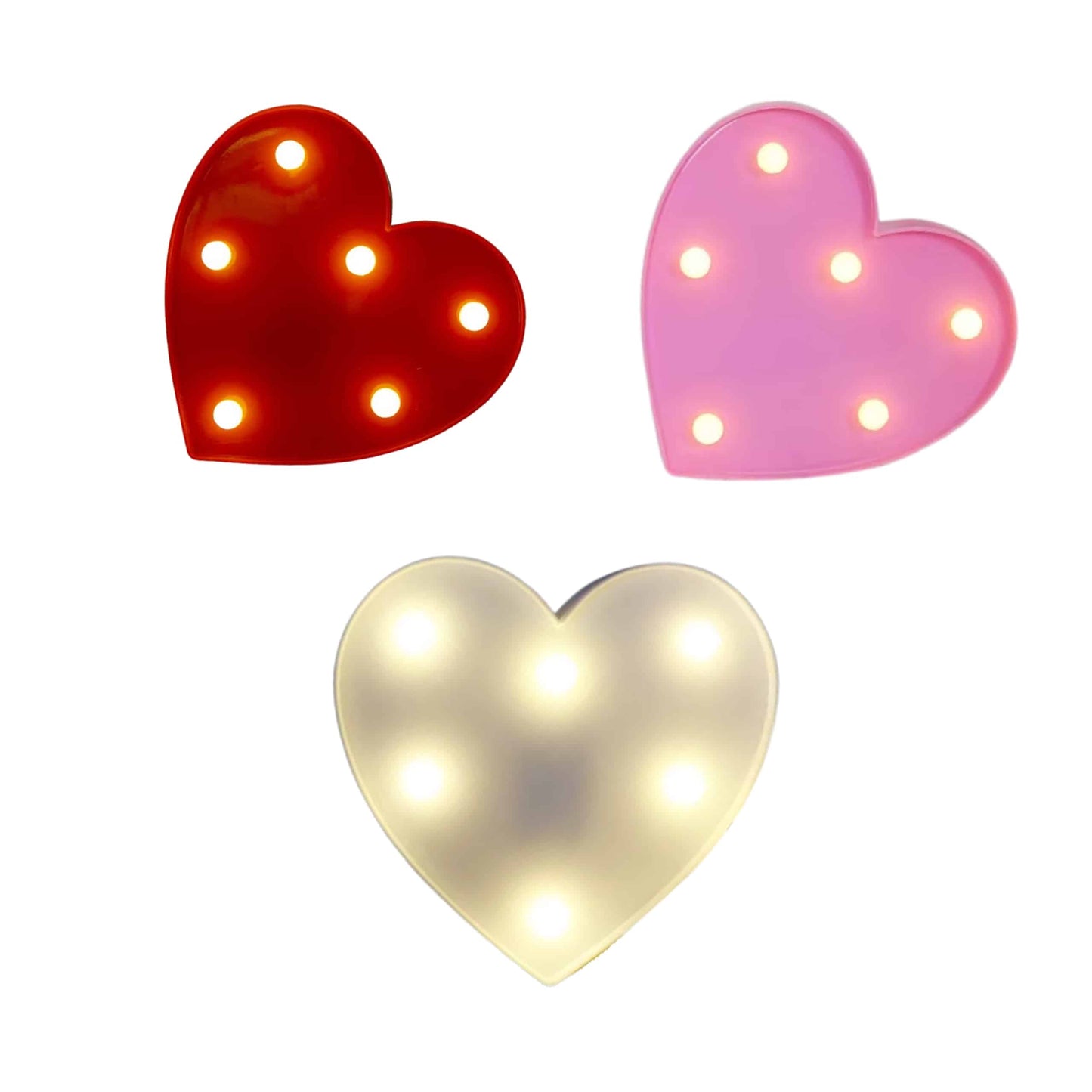 GlimmerGlow™ – Letras LED Decorativas con Purpurina Rosa y Luz Cálida