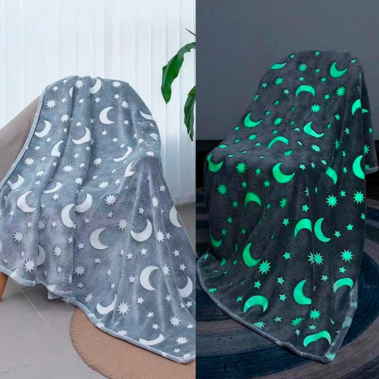 Tecnología fotoluminiscente que absorbe luz y emite brillo nocturno.