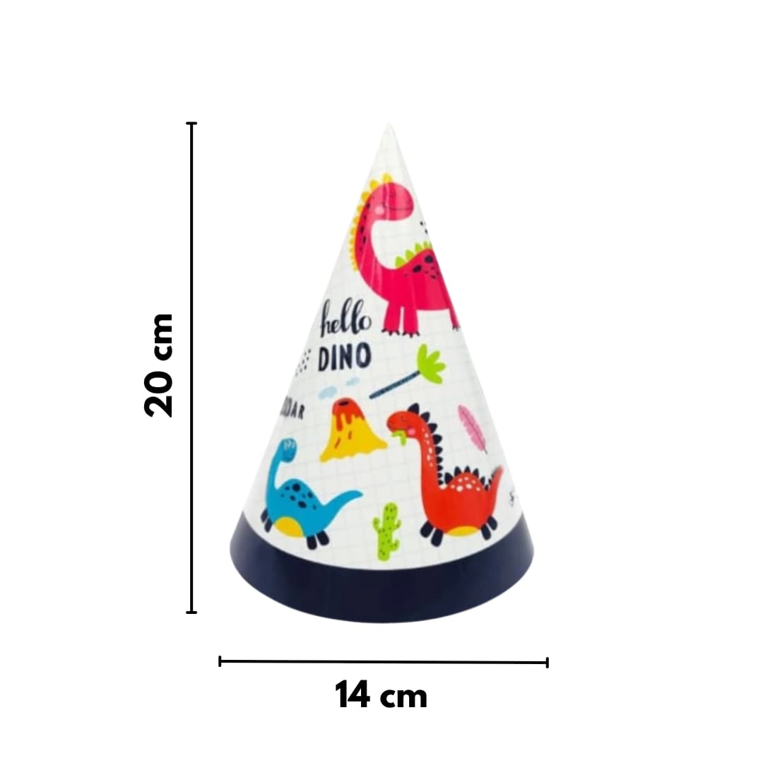 Sombreros Hello Dino con elástico ajustable, aptos para niños y adultos