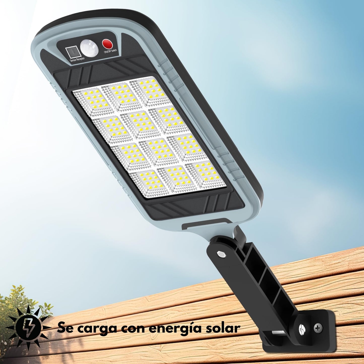 Soporte de montaje en pared para foco solar 144 LED IP65