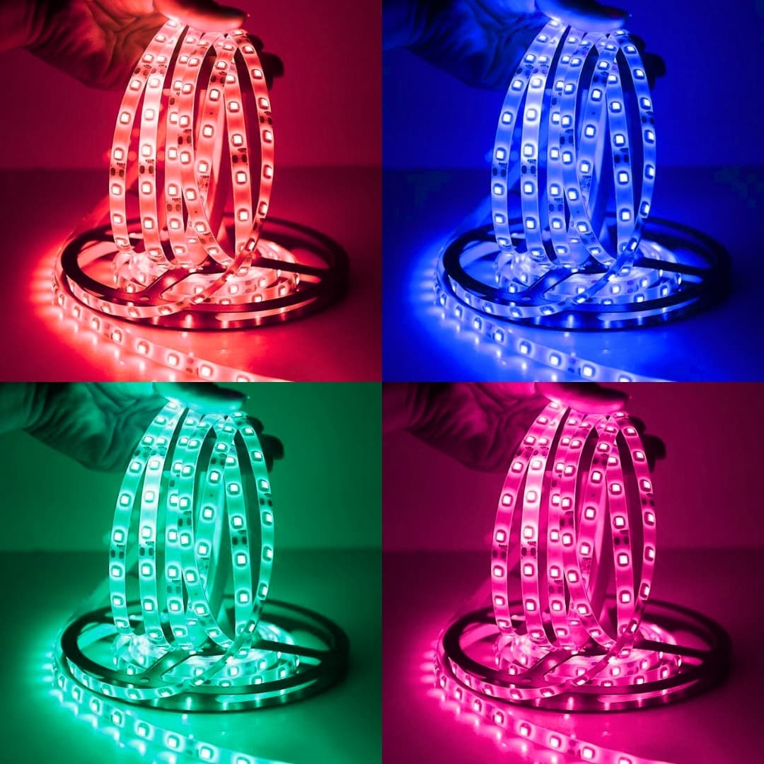 Iluminación LED RGB decorativa para habitación moderna
