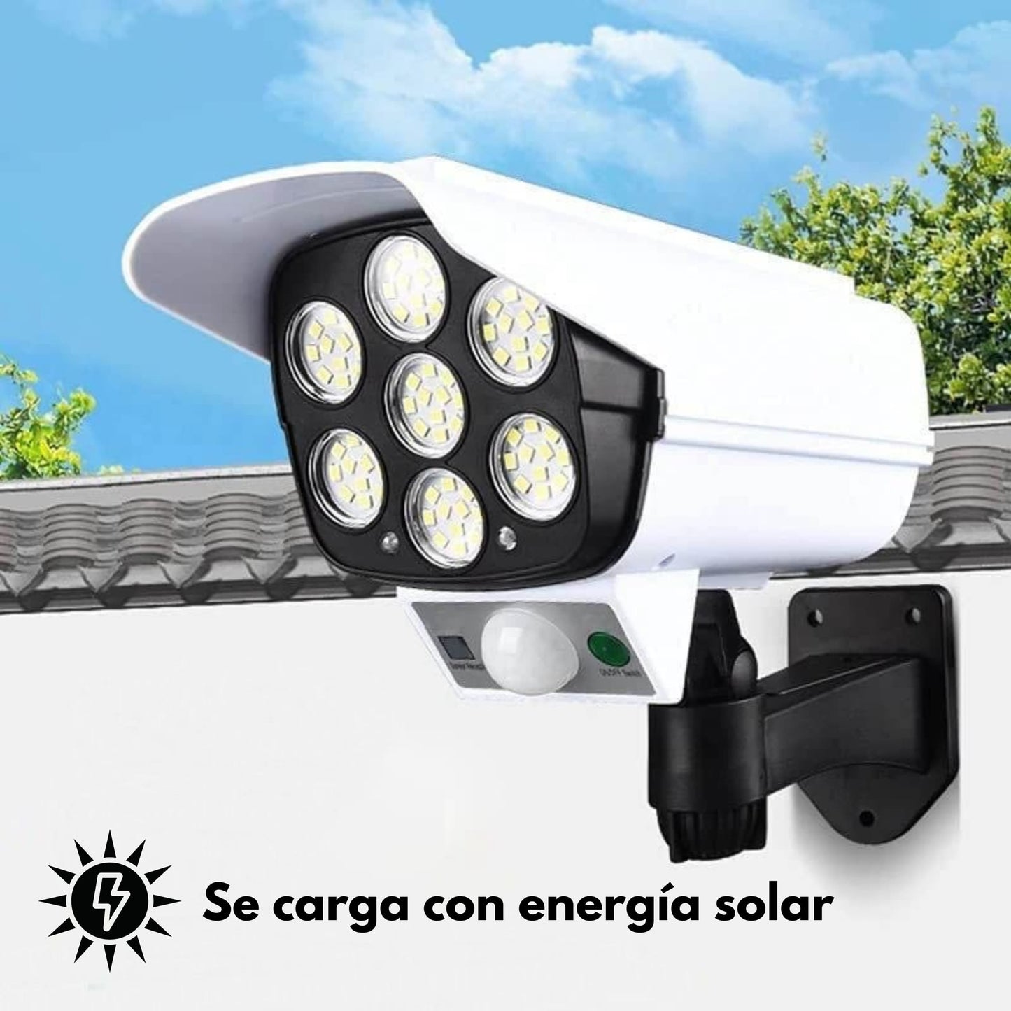 Control remoto compacto para luz solar con sensor de movimiento