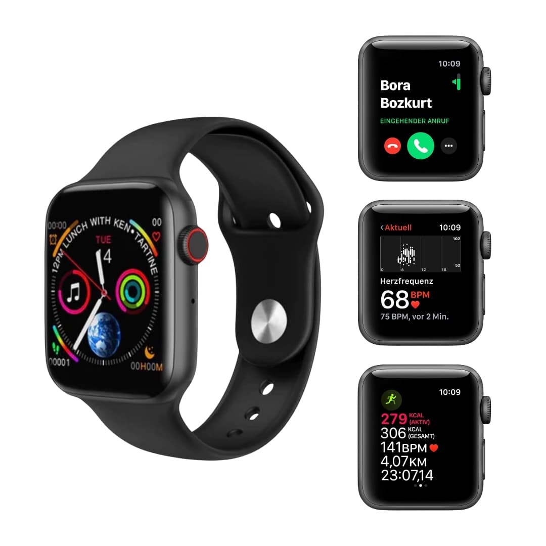 Detalle del monitor de frecuencia cardíaca del reloj deportivo inteligente