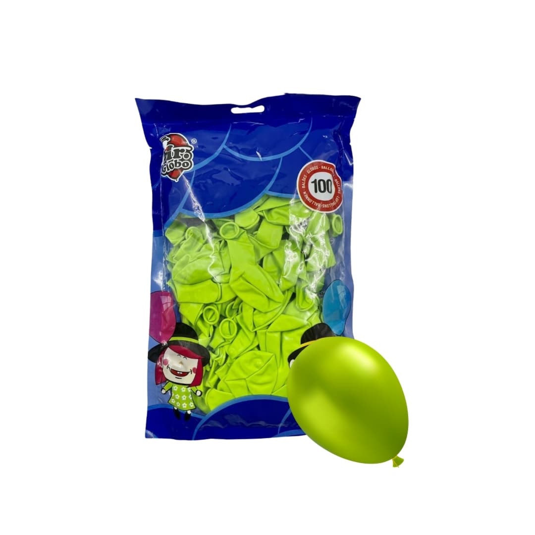 Globo verde Mr. Globo ecológico, perfecto para cumpleaños y celebraciones al aire libre