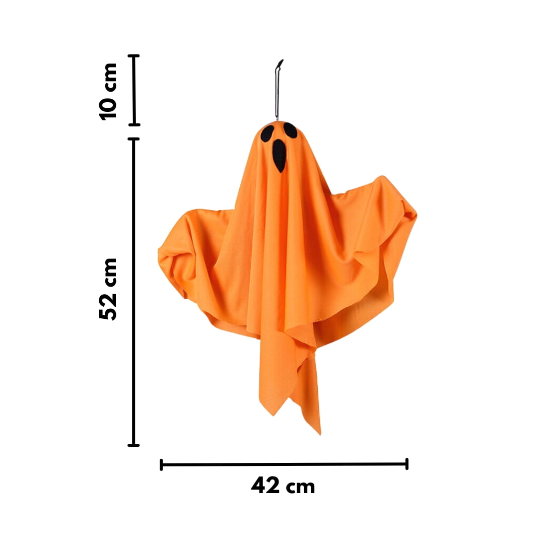 Primer plano del tejido poliéster extendido en linterna fantasma