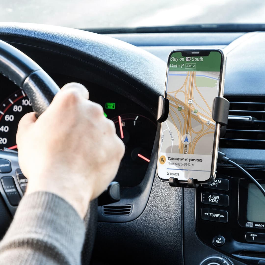 Cargador inalámbrico para coche con entrada USB y salida de 10W para carga rápida