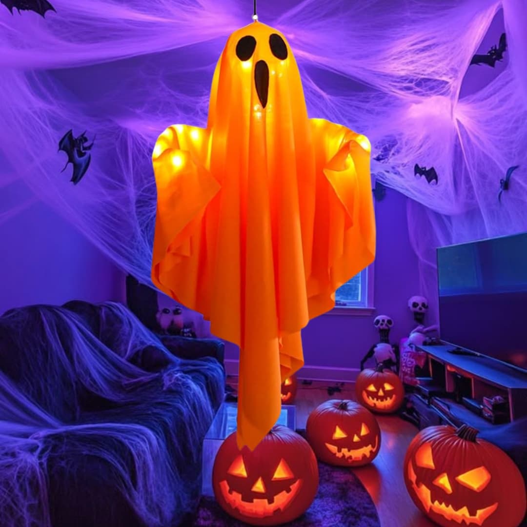 Detalle de resistencia IP65 en linterna fantasma para uso exterior