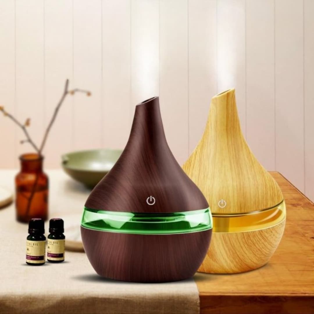 Detalle del interior del humidificador 300ml mostrando depósito de agua