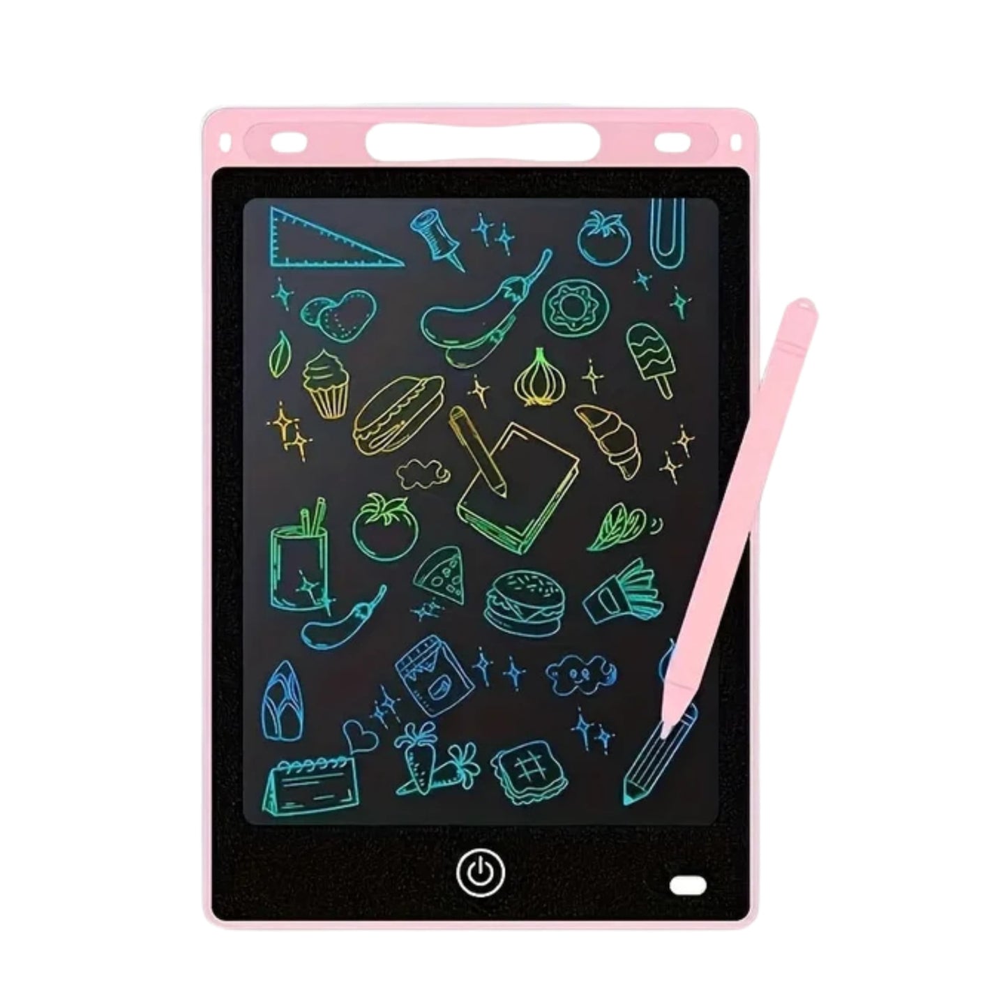 Tableta con interfaz colorida, ideal para notas, dibujos o cálculo