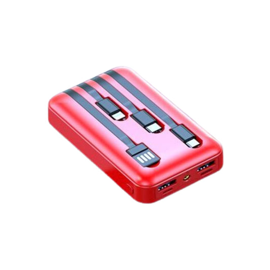 Powerbank 5000mAh compacto con carcasa metálica negra y puerto USB-C