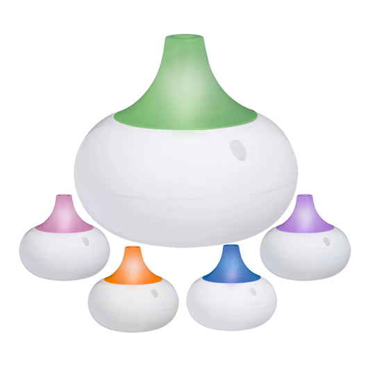 Humidificador WT‑203 blanco con depósito de 80 ml y vapor frío ultrafino