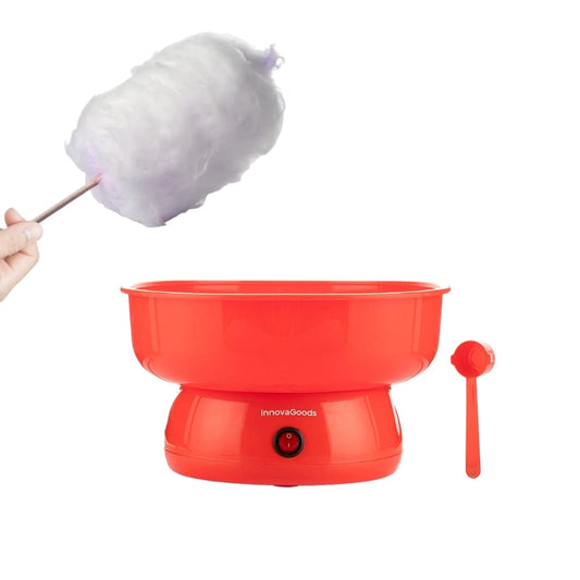 Máquina de algodón de azúcar Cantty roja con diseño compacto y moderno
