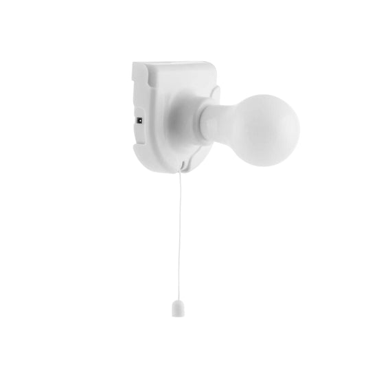 Bombilla LED portátil Stilamp colgada en armario iluminando interior