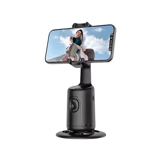 Trípode 360° con seguimiento facial automático y control por gestos.