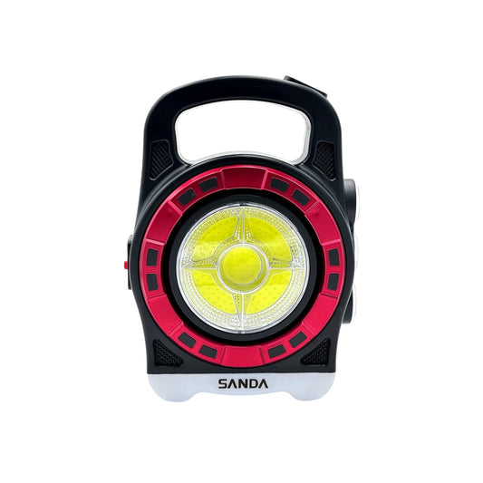 Luz de taller LED recargable con panel solar y puerto USB
