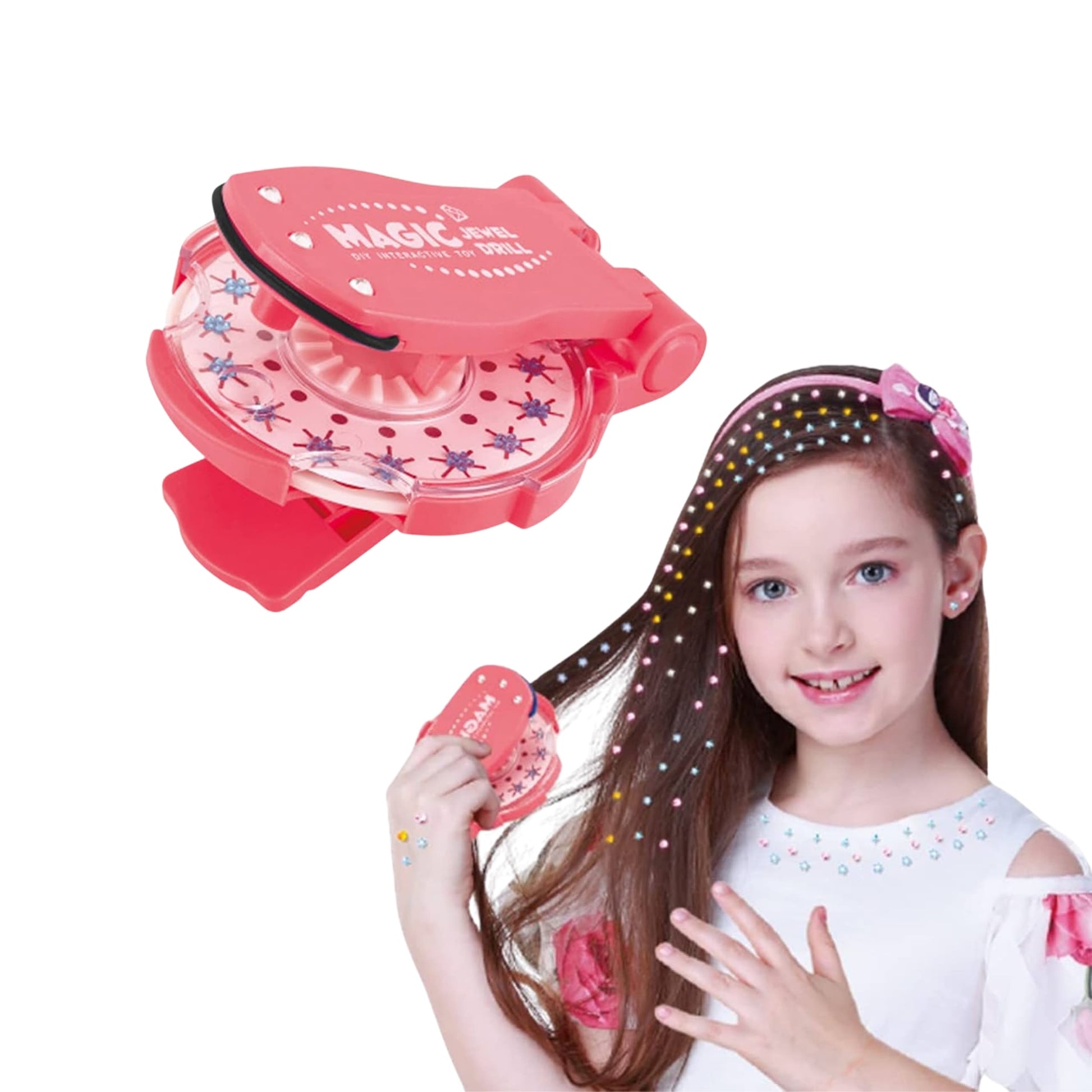 Decora tu cabello con gemas brillantes y crea peinados únicos.