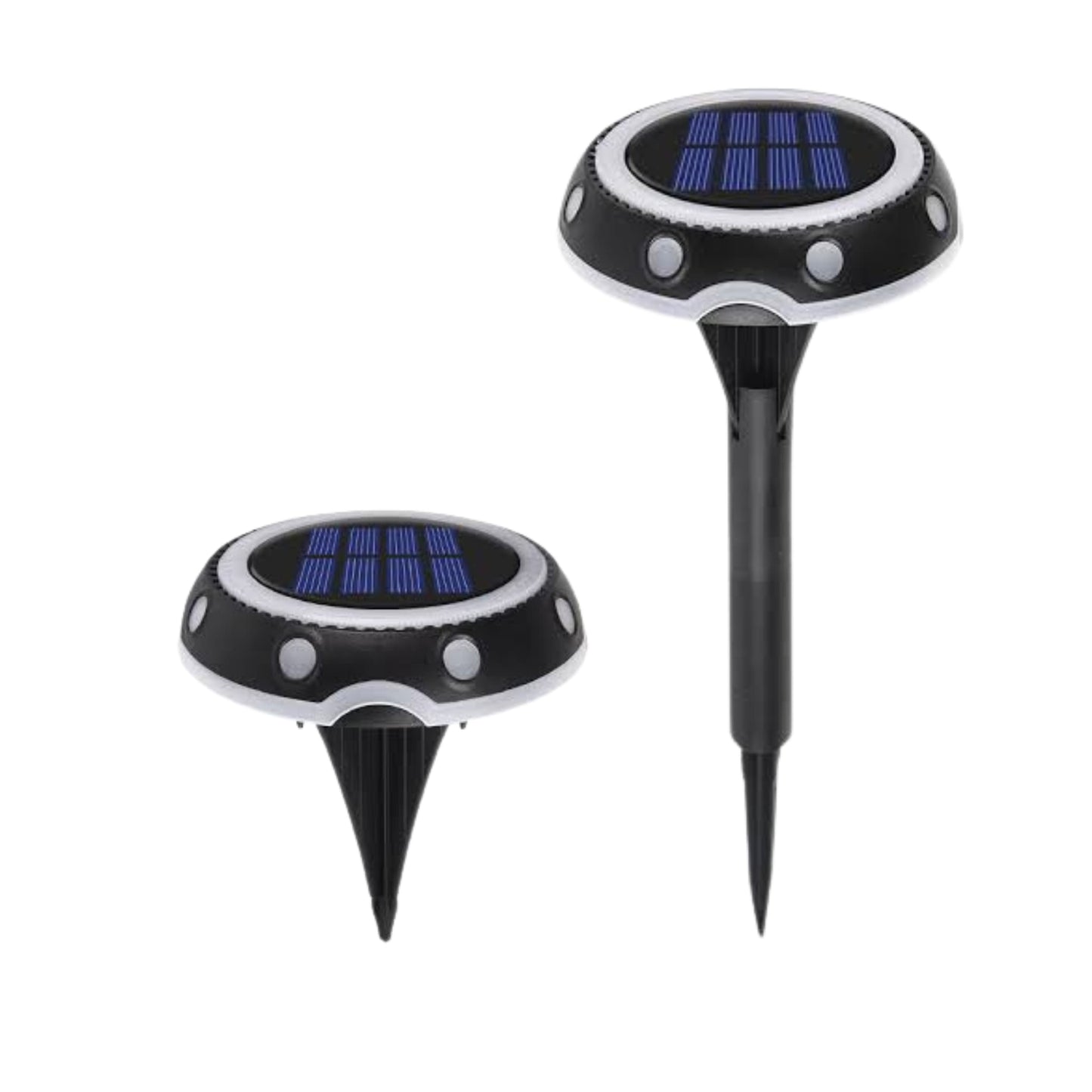 Lámpara solar RGB en estaca para jardín con iluminación multicolor