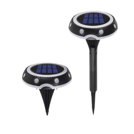 Lámpara solar RGB en estaca para jardín con iluminación multicolor