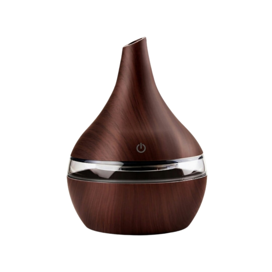 Vista lateral del humidificador 300ml mostrando diseño compacto y elegante