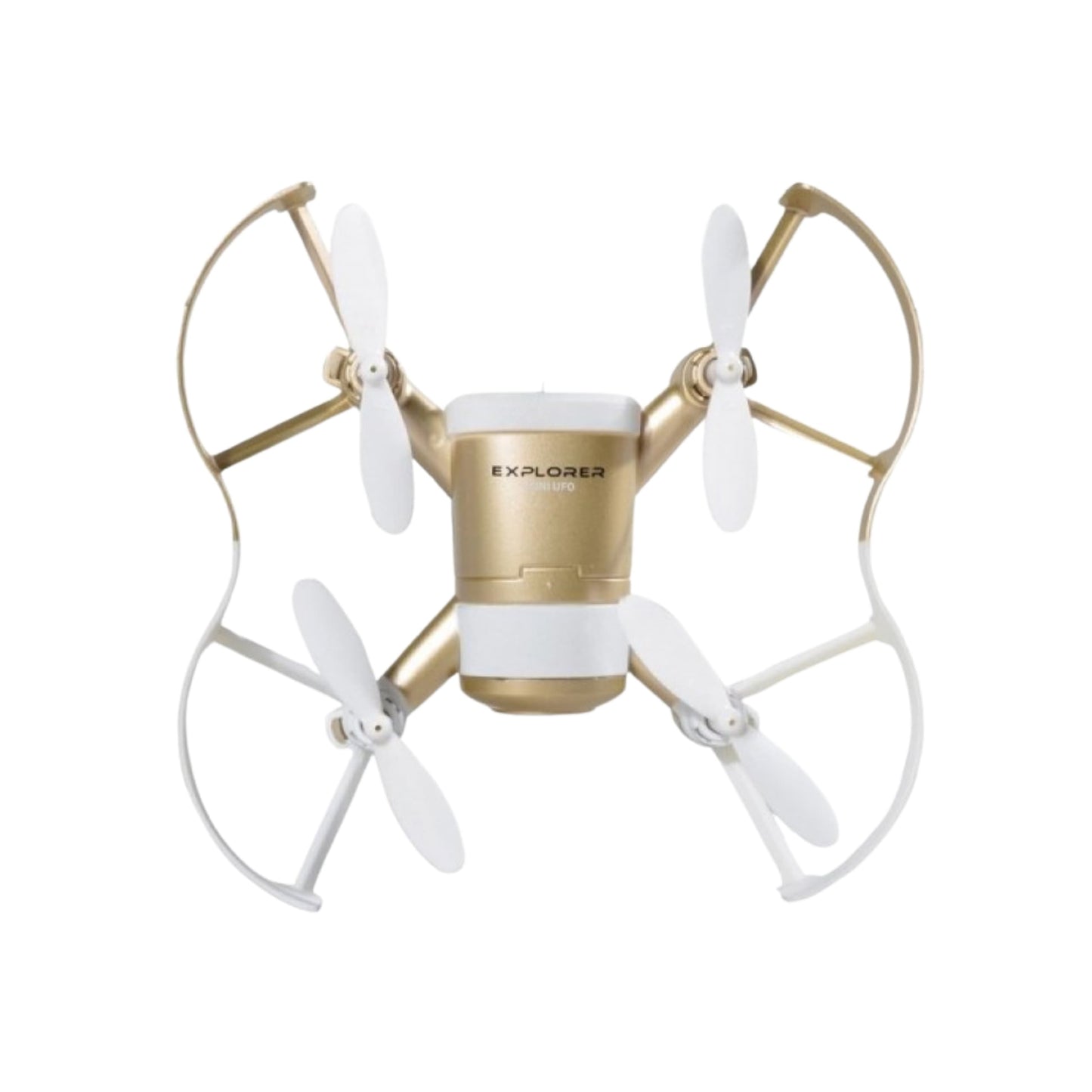 Control remoto 2.4 GHz junto al drone, listo para función headless y flips 360°
