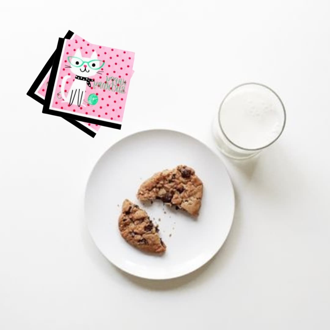 Servilletas de papel ecológicas Gato Cool, ideales para fiestas infantiles y baby showers