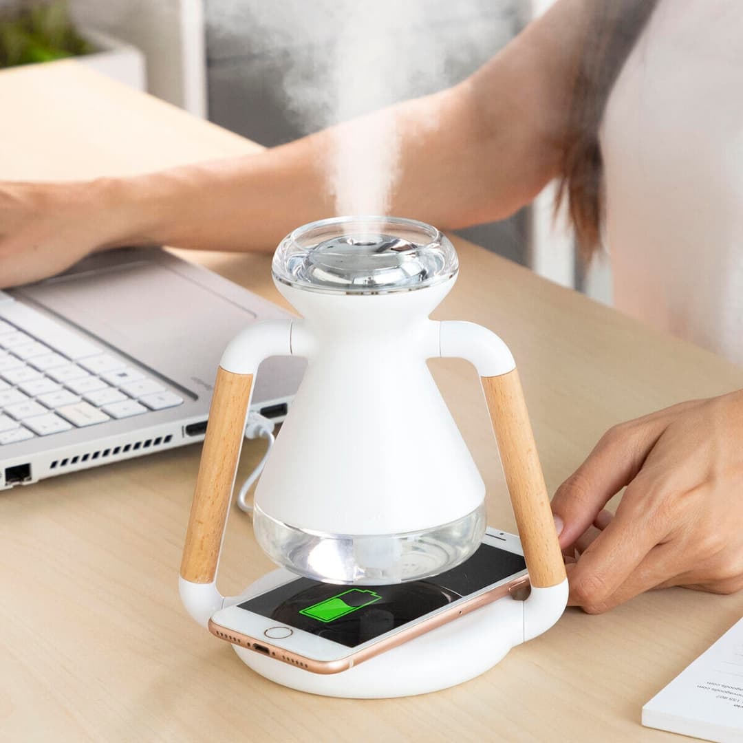 Humidificador con capacidad de pulverización de 35-45 ml/h y apagado automático a las 4 h