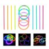 Pack Lumi Flex con 100 pulseras fluorescentes multicolor y conectores, presentado en caja sobre fondo blanco