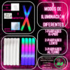 Detalles del producto Soft Stick 30 – Palos de Espuma LED Detalle de los palos de espuma LED Soft Stick 30 mostrando textura, luces internas y materiales reutilizables