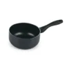 Cazo de 20 cm BRA EFFE de aluminio forjado color negro con revestimiento antiadherente sobre fondo blanco.