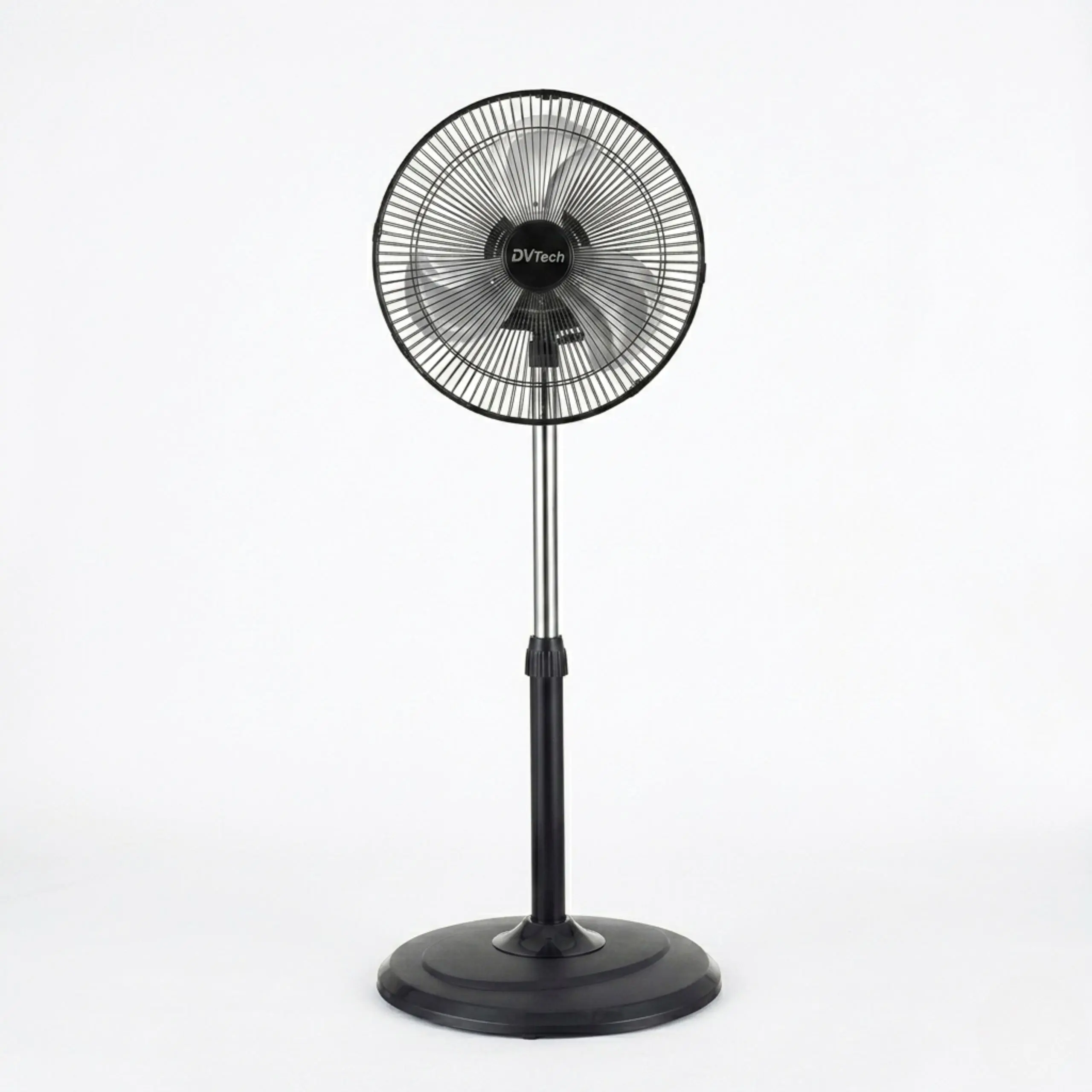 Ventilador de Pedestal DVTech 50W Ventilador de pie potente y silencioso DVTech modelo DV-ST16 con base redonda y altura ajustable para el hogar.